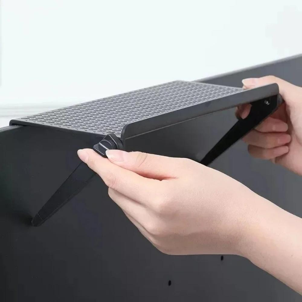 1PC Adjustable TV Screen Top Storage Rack Computer Monitor Desktop Shelf for Wireless Router Set Top Box Media Home Organizer