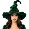 Cappello da Strega Largo Divertente con Tesa Larga Gotico Alto Conico Appuntito Cappello da Strega Cosplay Pieghevole Senza Collassare Cappello da Mago Uomo