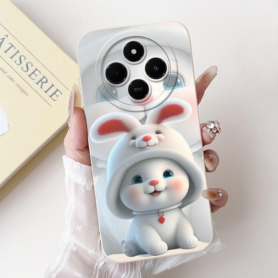 For Xiaomi Redmi 14C Case Poco C75 Cover 2024 Cute Panda Rabbit Cartoon Soft Matte Silicone Back Cover For Redmi14C PocoC75 Case