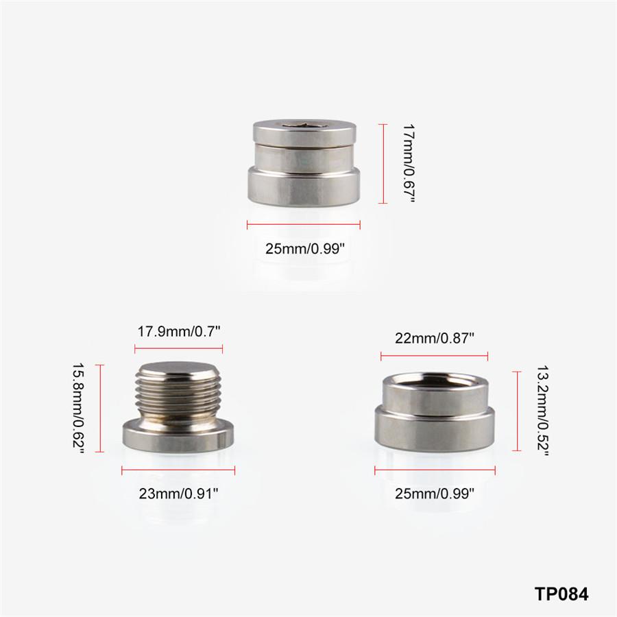 Iron M18X1.5 O2 Oxygen Sensor Stepped Mounting Bung Plugs Oxygen Sensor Fittings Weld Bung