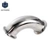 Zhengqiyi LT-04 304 Stainless Steel Quick Clamp Elbow Pipe Fitting