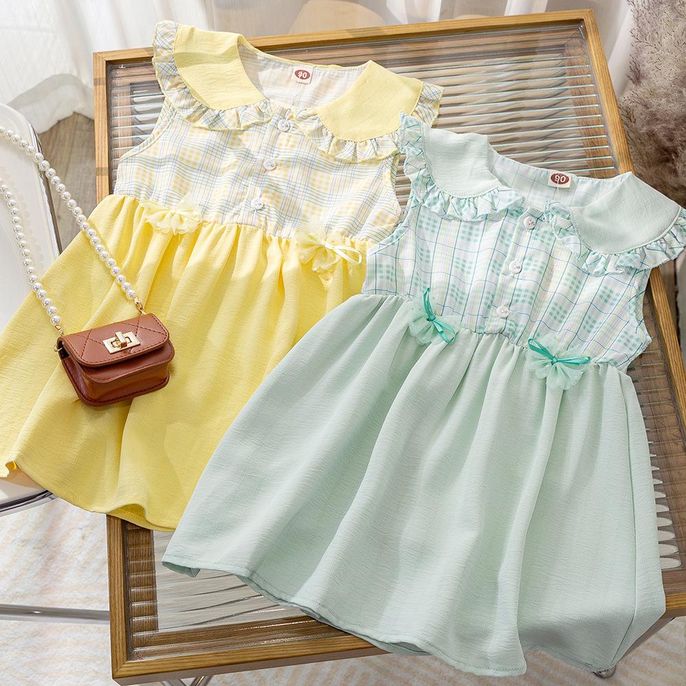 Girls Summer Sleeveless Princess Dress Cute Kids Vest Dress Fashionable Children Party Gown For Warm Weather