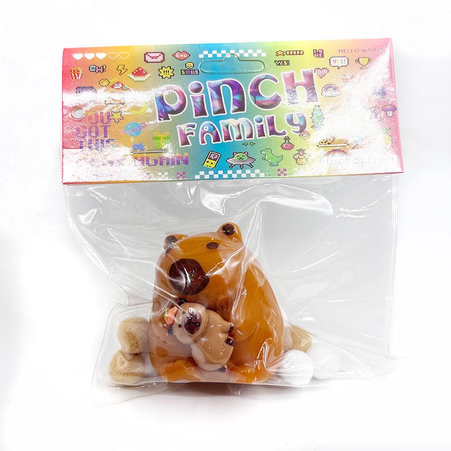 The New Kapibara Pinch Music Slow Rebound Decompression Toy Cute Cute Children S Toy *5pcs