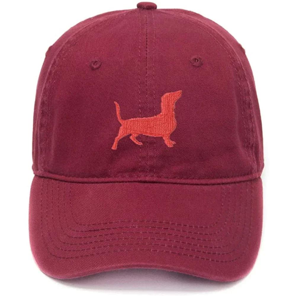 Lyprerazy Unisex s Baseball Cap Dachshund Embroidery Hat Cotton Embroidered Casual Baseball Caps