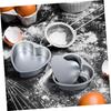 2Pcs Heart Shaped Cake Pans Aluminum Pans With Removable Bottom, Kitchen Baking Bread Cheesecake Non-Stick Cake Mold Heart-Shape Cake Tray For DIY,