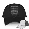 Funny Design brand sport bonnet for men cotton Baseball Caps 1N73LL1G3NC3  summer fashion Cap female Adjustable leisure golf hat