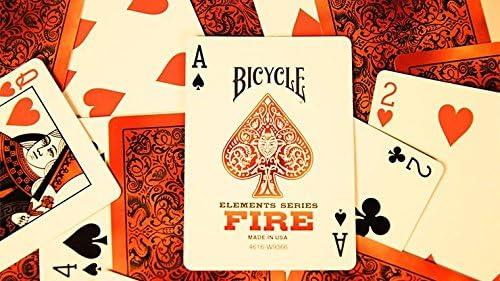 BICYCLE FIRE Playing Cards 1 DECK in a Wooden Box