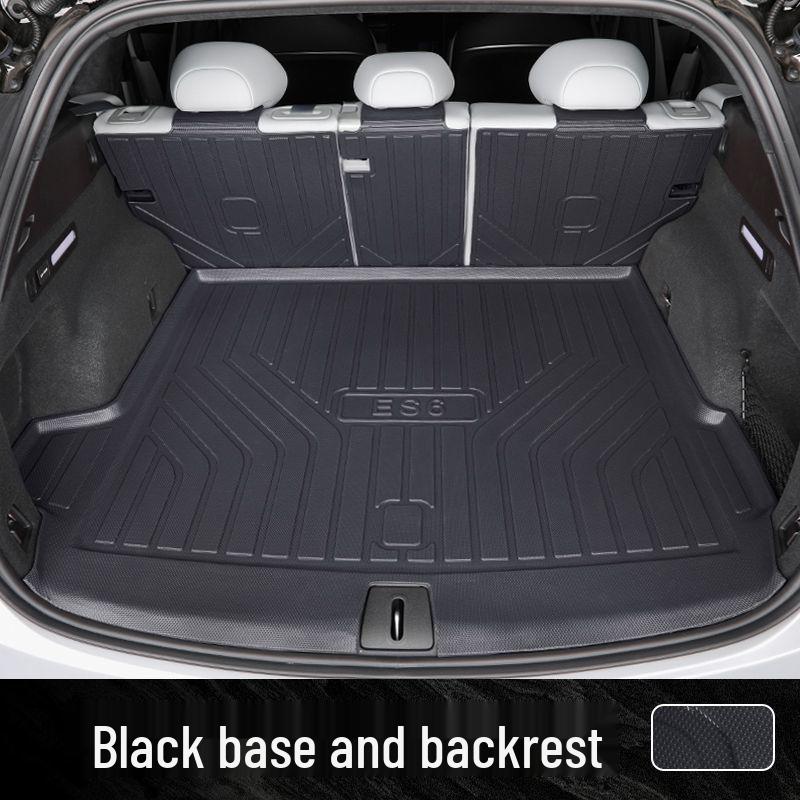 Compatible with 25 NIO ES6 models: TPE trunk mat, tailgate mat, door sill mat, and trunk cover.