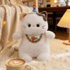 Chubby Three-Color Cat Plush Pillow - Cozy Gift for Girls to Hug & Sleep, Perfect for Valentine's Day.