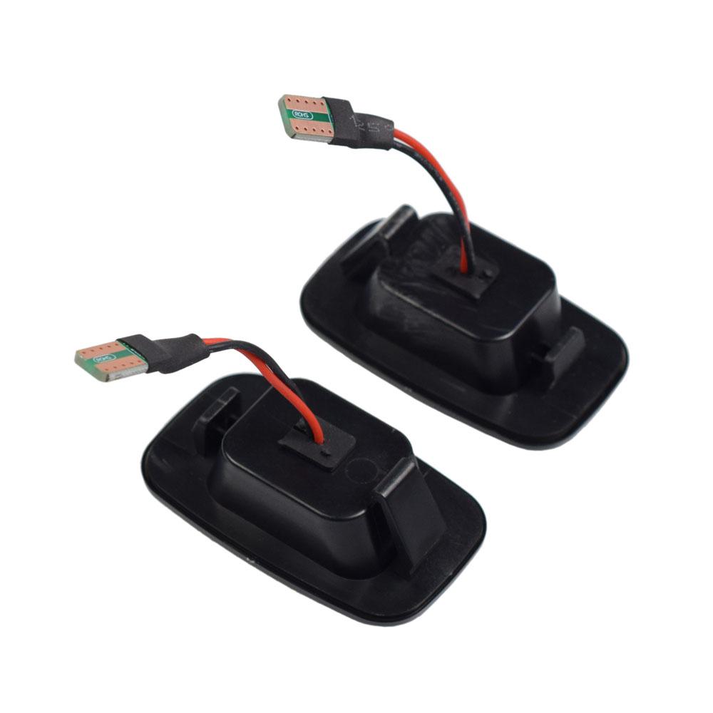 2Pcs For Toyota Landcruiser Land Cruiser 70 80 100 Series Flowing LED Side Marker Turn Signal Lights Indicator Blinker Lamps