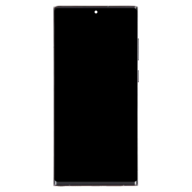 For Samsung Galaxy S22 Ultra 5G SM-S908U US Edition 6.78 Inch OLED LCD Screen Digitizer Full Assembly with Frame