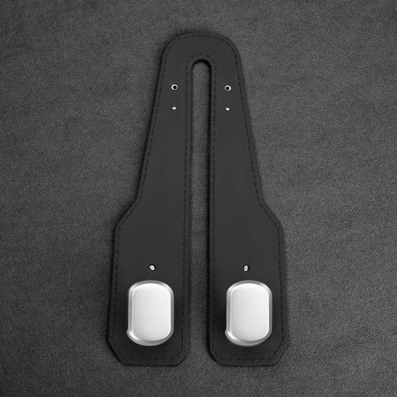 2 i 1 Bil Nakkestøtte Krok Premium Semsket Baksete Hengende Dobbel Krok 15 kg Stor Bærende Legeringskrok Henger Universell