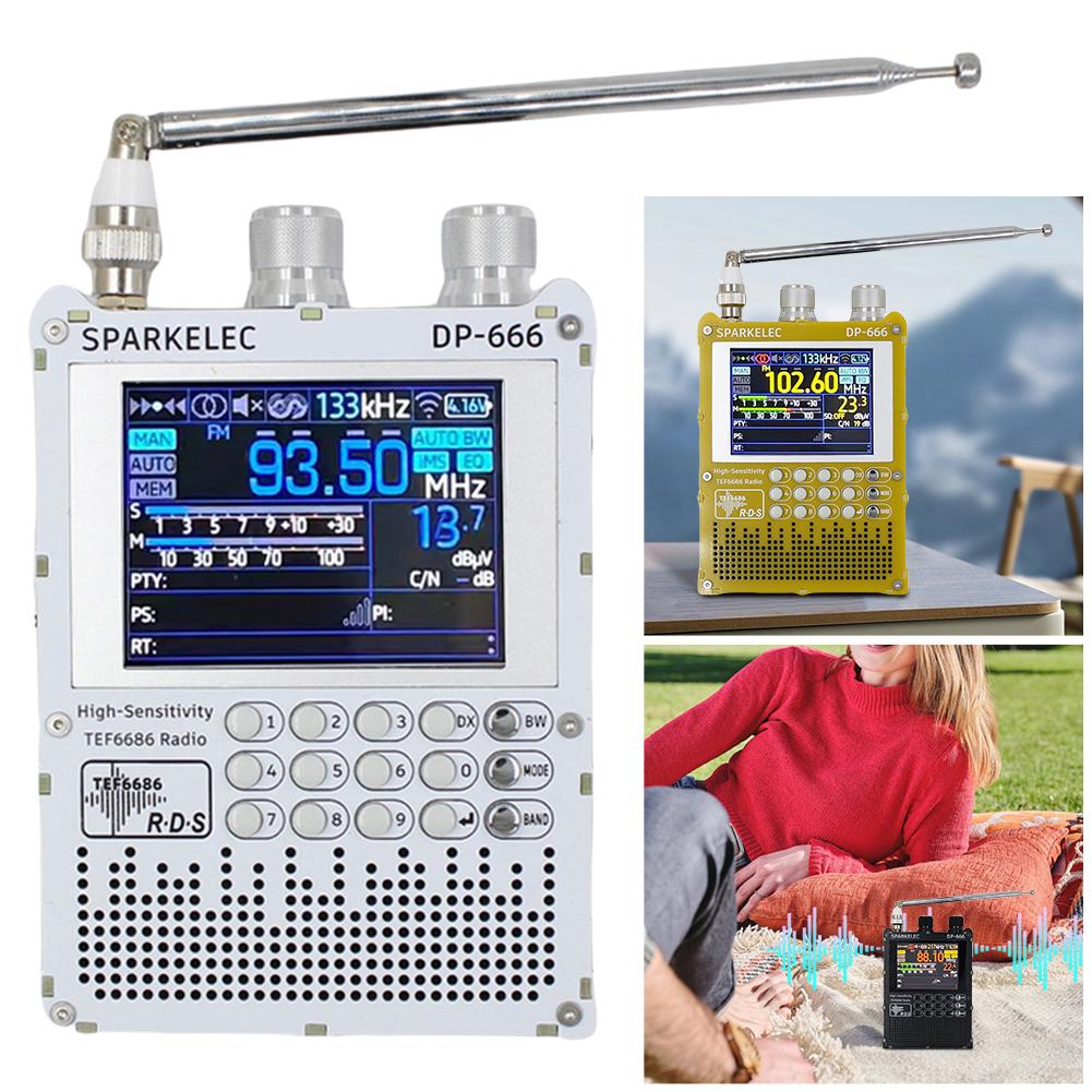 DP-666 TEF6686 Radio High Sensitivity Full Band FM AM Short Wave Radio High Sensitivity DSP Receiver