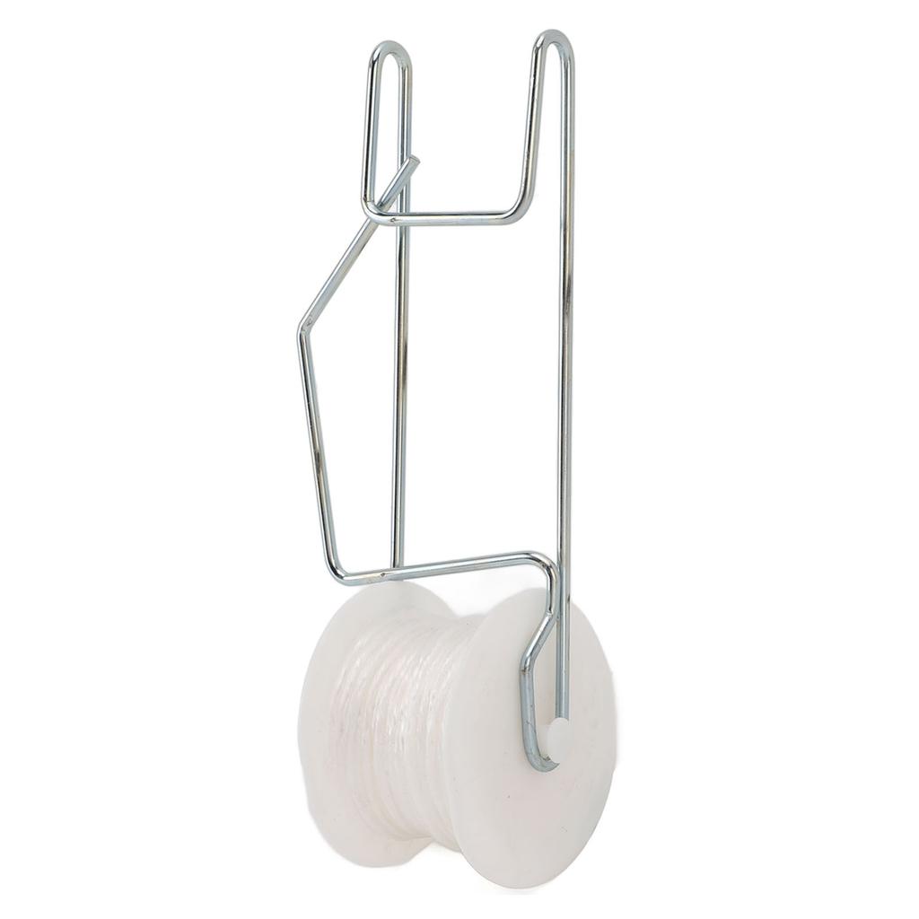 6Pcs Plant Roller Hooks with 49.2ft Twine Galvanizing Steel Wire Stable Support Flower Vine Twine Crop Trelli Kit for Greenhouse Farm