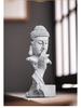 Zen-Style Xian Porcelain Buddha Ornament: Creative Desktop and Tea Room Bonsai Decoration.