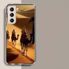 Desert Camel Caravan Grazing Phone Case For Samsung A16 A26 A36 A56 A17 A15 A25 A35 A55 A14 A24 A34 A54 A04S A05S Galaxy Note 20