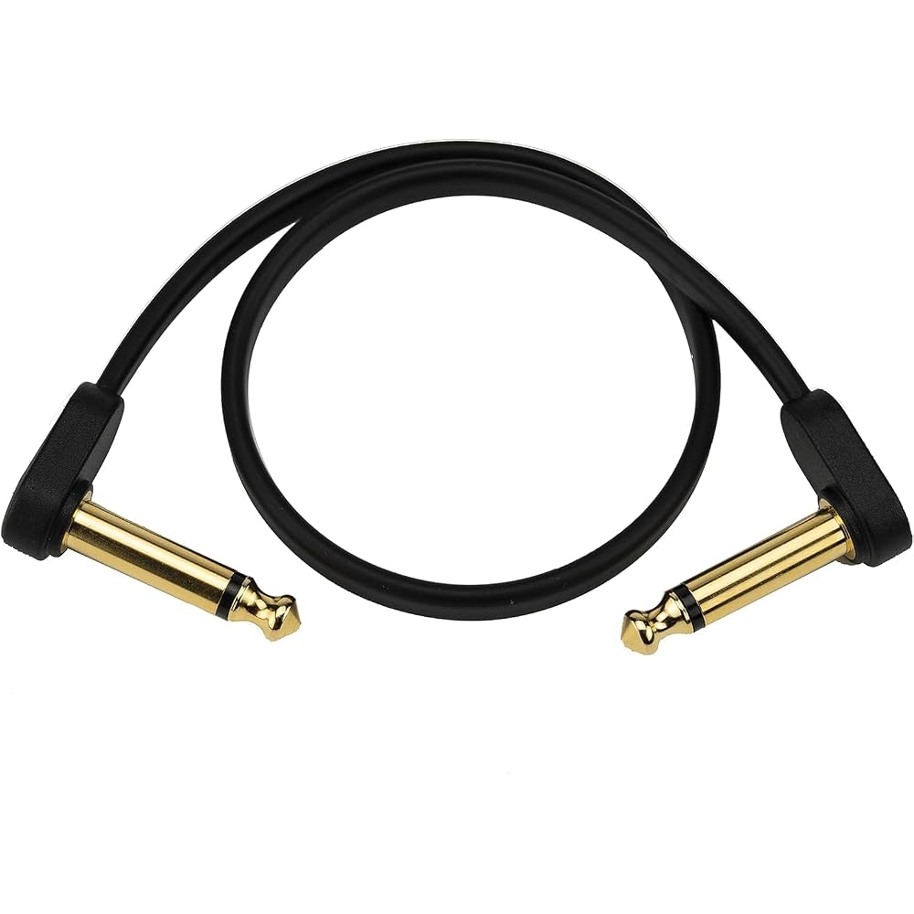 D'Addario Daddario Patch Cable (Shielded Cable) Flat Patch Cable PW-FPRR-01 (30cm L-L) [Domestic ...