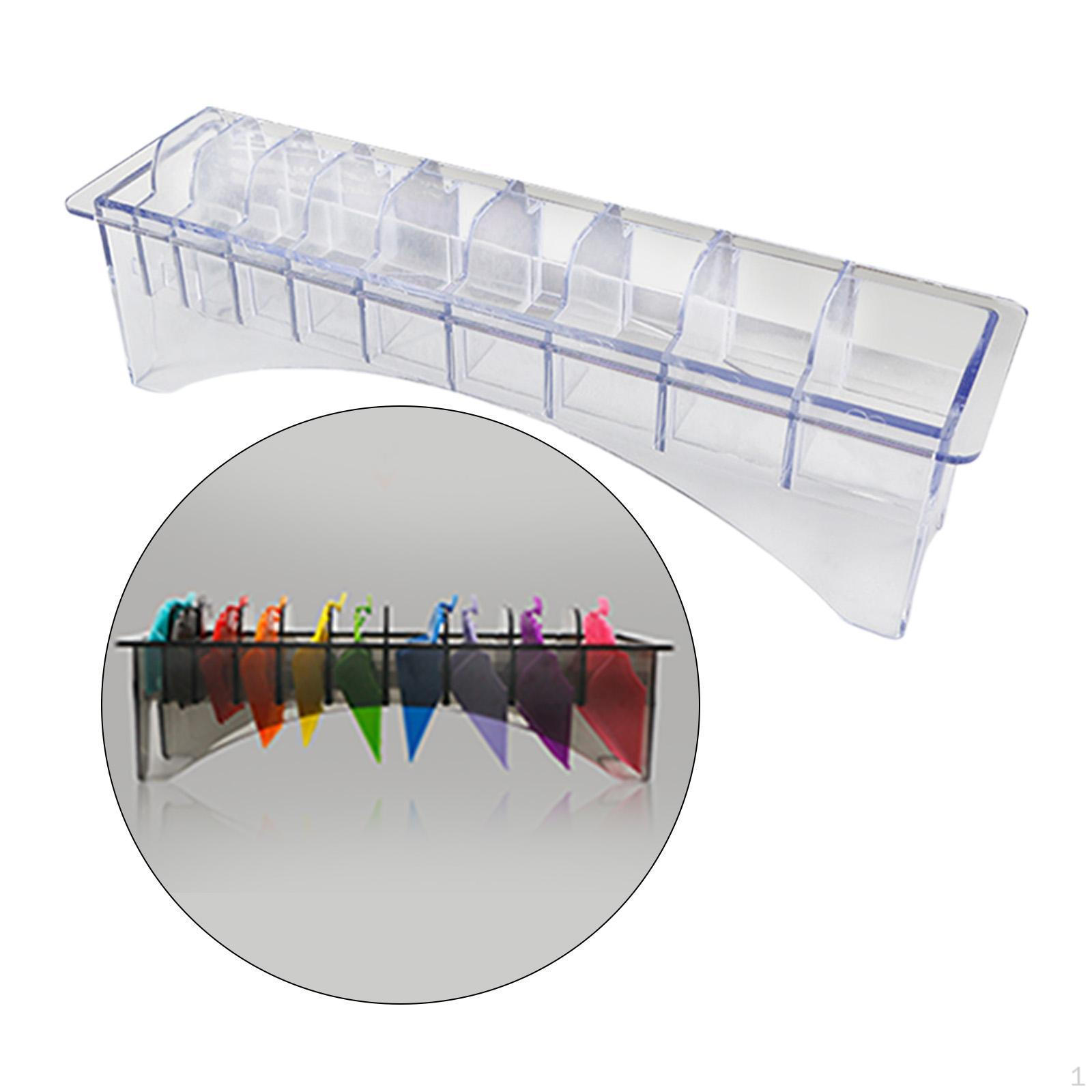 Направляющая расческа ящик для хранения машинка для стрижки защитный держатель аксессуары 10 слотов универсальный контейнер предел Transparent