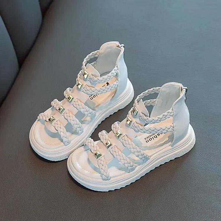 

Босоножки для девочек Летние Спортивные Маленькие девочки Принцесса Мода Обувь для малышей Дышащая Детская обувь Девочка Zapato Niña Sandalia De Mujer 31 insole 19.6cm