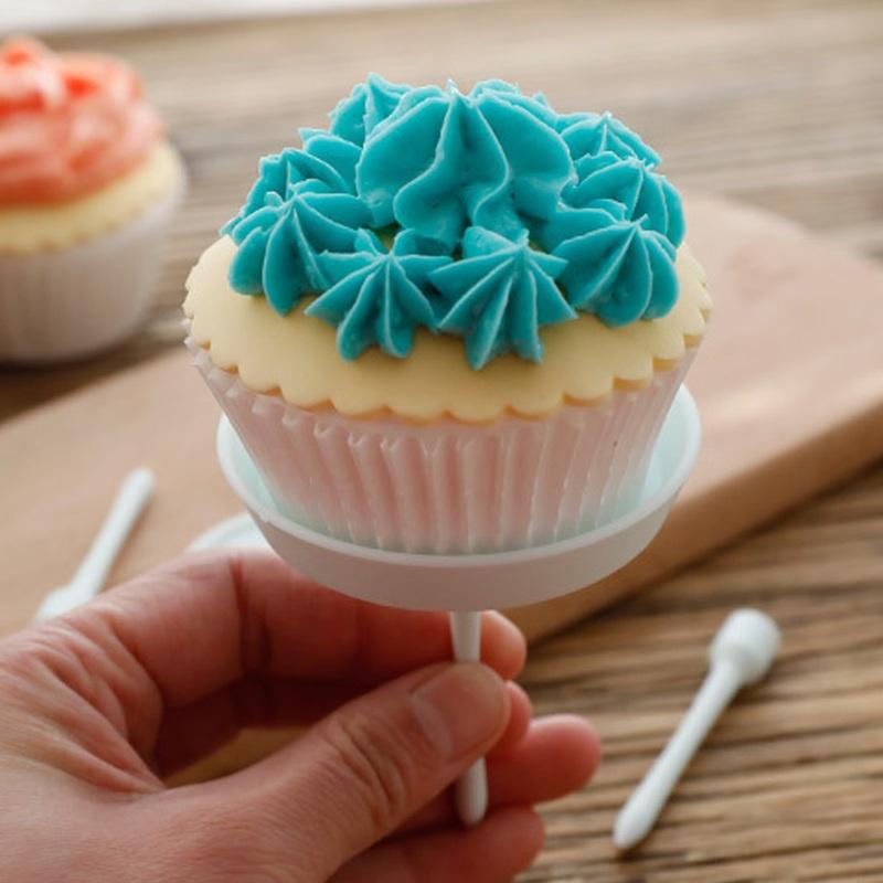 4pcs/set Cake Cupcake Stand Icing Cream Decorating Tool Cake Flower Needle Nail Baking Tools