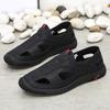 Hollow Men's Sandals In Summer New Men's Shoes Breathable Thick Sole Soft Sole Lightweight Casual Outing Hole Shoes Driving Shoes