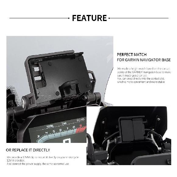 For BMW R1250GS ADV R1200GS F850GS F750GS F700GS F800GS Wireless Charger USB Navigation Mobile Phone Holder F900XR F900R S1000XR