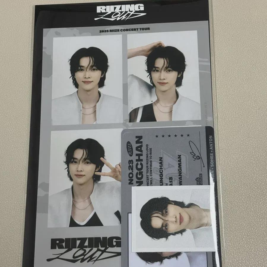 Riize Sungchan Concert Md Photo Set 4 Cut Certificate Id Card 