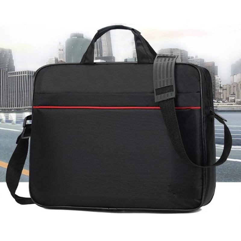 1 Piece 15.6 Inch Laptop Shoulder Handbag Zipper Shoulder Bag Business Portable Nylon Computer Handbags Simple Style