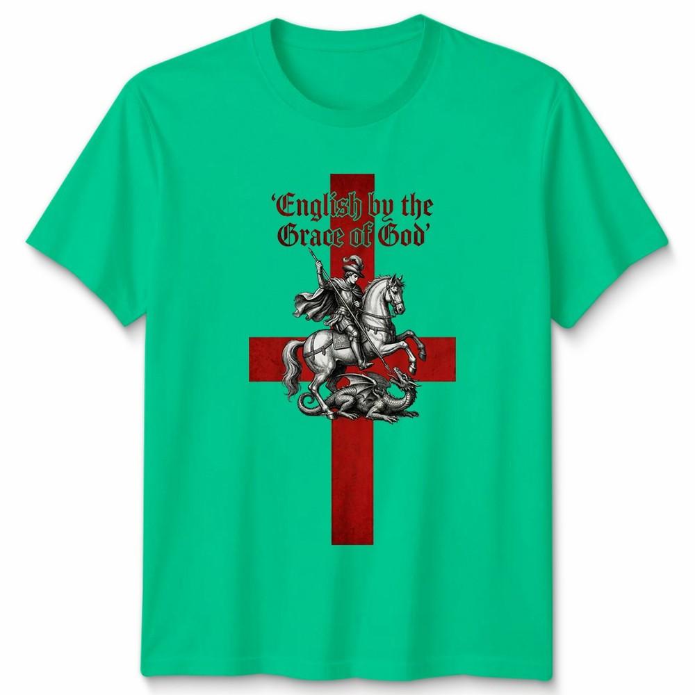 St Georges Day Unisex T Shirt English By The Grace Of God Knight England S