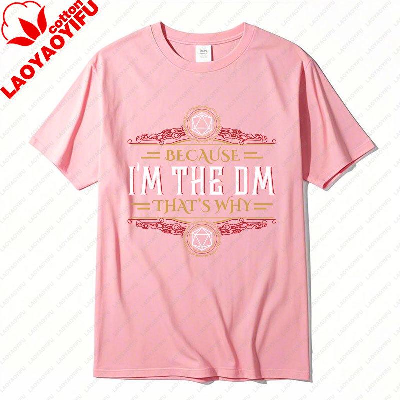 Dungeons and Dragons Lover Cotton TShirt DM Master RPG Tabletop Game D20 Dice Fantasy Warrior Tops Magic Playing Men Women Tees