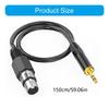 3.5mm Male To 3Pin Female Auditory Cable For Connecting Smartphones Tablets To Mixers Speakers