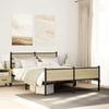 VidaXL Metal Bed Frames Without Mattress Sonoma Oak 160x200 Cm 3308503