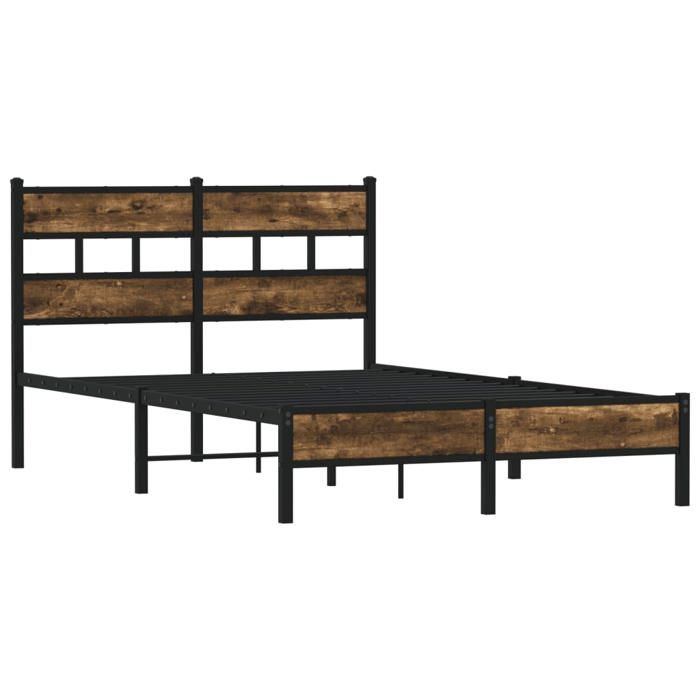 VidaXL Bed Frames Without Mattress with Headboard 120x190 Cm, Double Bed, Bedroom Furniture, Guest Bed, Bed, 4017197