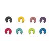 8PCS Mini Circle Silicone Wine Glass Marker Cup Identification Ring For Party