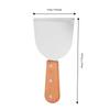 Wooden Handle Grill Scraper Wide Flat Head Pizza Spatula Easy Clean BBQ Shovel  Burger Flipping