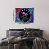 Gradient Skeleton Lover Tapestry Mandala Pattern Moon Phase Printing Halloween Horror Spooky Season Gothic Horror
