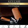 Mitsubishi Key Case: Snap Button Cowhide for GAC Outlander, Eclipse Cross, ASX, Lancer, and Pajero Sport