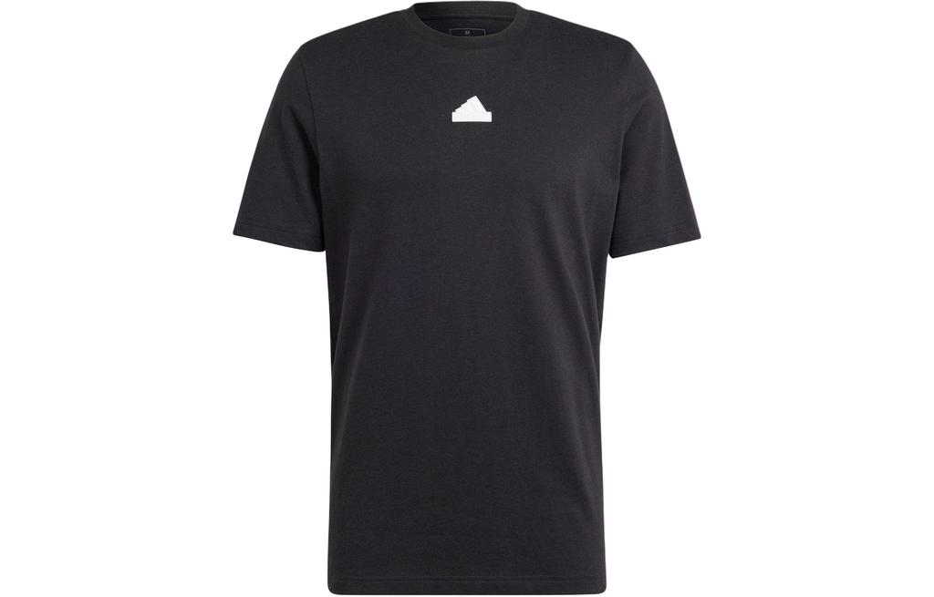 adidas T Shirts Men's Black Crew Neck Moderate Straight Fit IN6229