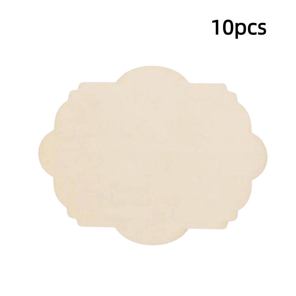 

10pcs Blank Wood Cutouts Ornaments Rectangle Christmas Decoration 2025 Wooden Slices DIY Crafts 4
