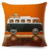 Colorful Cartoon Driving Dog Cushion Cover Decor Lovely Pet Animal Pillowcase Polyester Pillow Case for Sofa Home Car xcm