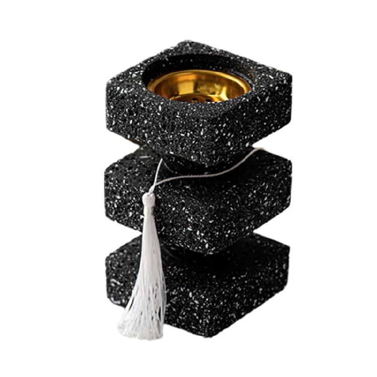 Square Layer Tassels Resins Incenses Burners Holder Stand Vintages Decoration for Study Room Bedroom Home