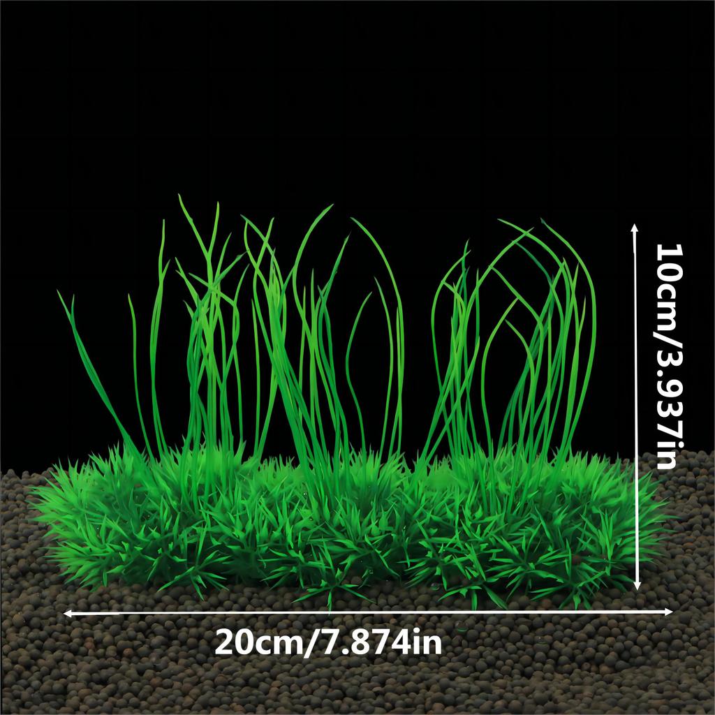 1 Pc Plastic Aquarium Water Plant Decoration Fish Tank Artificial Ornamental Green Grass Plant Underwater Water Plant Decoration