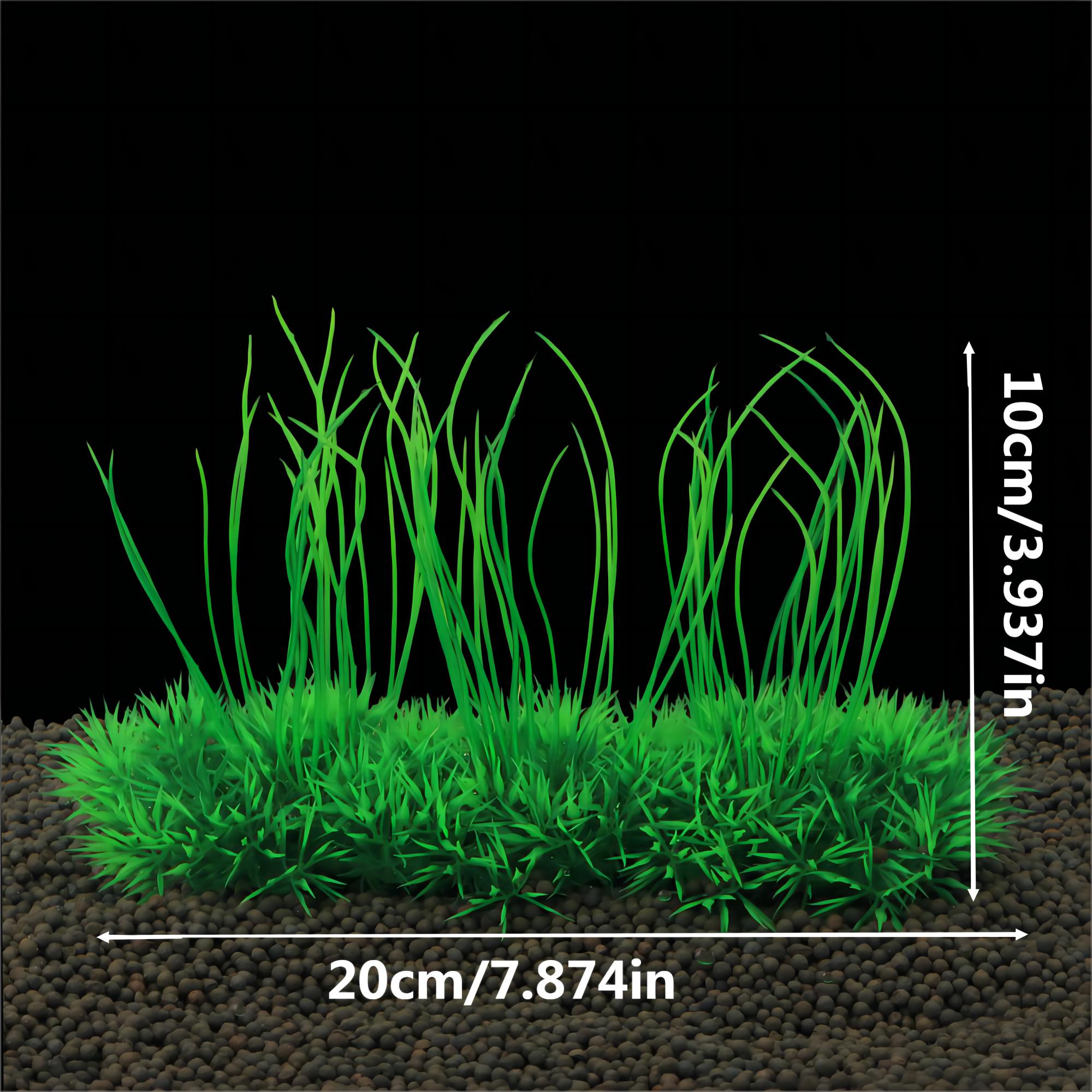 

1 шт. Пластиковое аквариумное водное растение, украшение для аквариума, искусственное декоративное зеленое травянистое растение, подводное водное растение, украшение