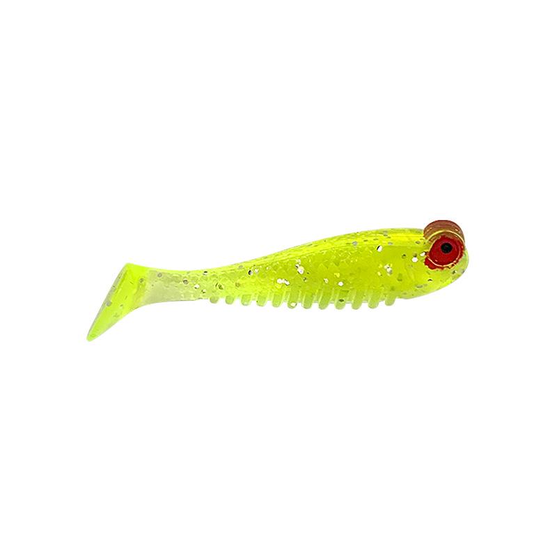 Luminous T-Tail Soft Bait 5cm 1.2g - Bionic Small Fish Lure for Fishing.