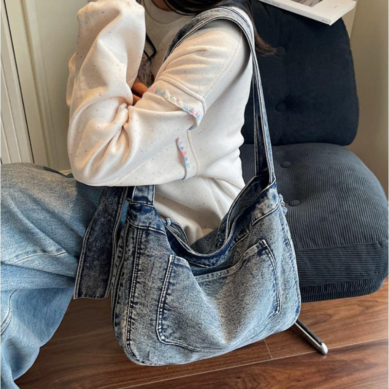 Large-capacity Artistic and Casual Crossbody Bag Student Class Backpack Single-shoulder Bag