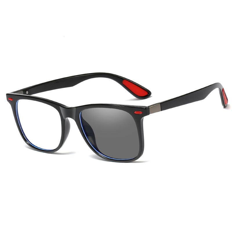 Photochromic TR90 Anti Blue Light Glasses for Men UV400 Protection Fashionable Driving Eyewear Optical Prescription Frame