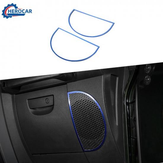 Central Console Dash Lower Speaker Frame Ring Trim for Jeep Wrangler JK  Blue