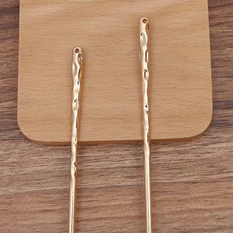 Alloy Straight Stick Hairpin, Female Back Head Disc Hair Artifact, High-End Hairpin, Simple And Fashionable, Modern Ball Head Hairpin