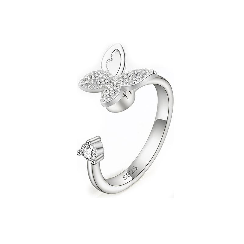 Tancise Classic 925 Sterling Silver  Zircon Ring Ladies Jewelry Wedding Promise Party Gift