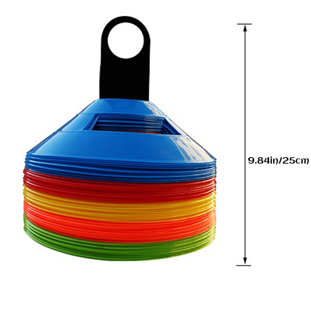 50 Pcs Disc Cones Soccer Cones with Carrying Bag and Holder for Training Football Sports Field Cone Markers